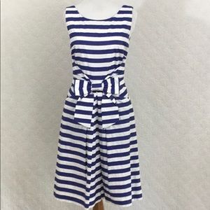 Kate Spade Blue and White Stripped Bow Dress